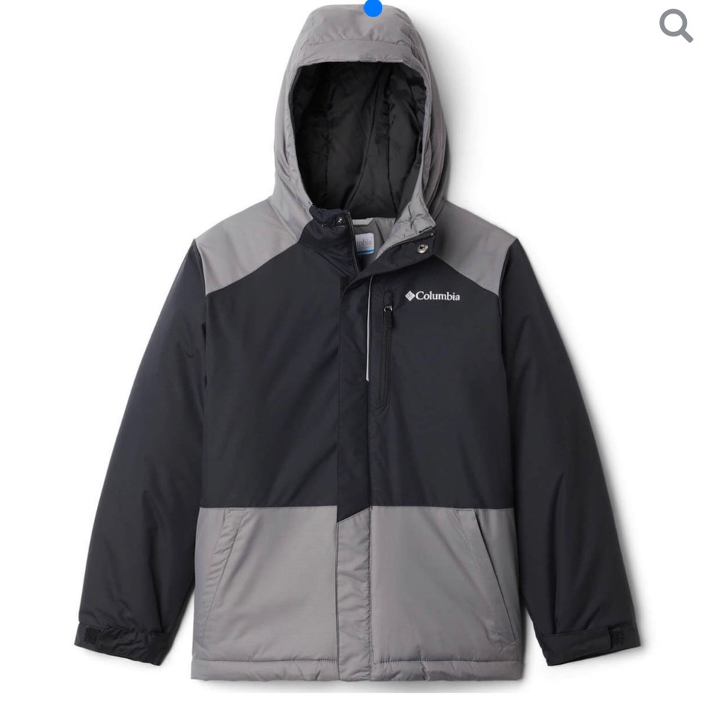 Columbia Boys' Lightning Lift Waterproof Insulated Winter Jacket - Black/Gray